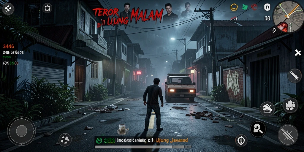 Tangkapan layar permainan 3446 dengan suasana mencekam.
