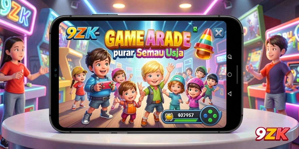 Screenshot gameplay 9ZK yang menampilkan keseruan bertarung.