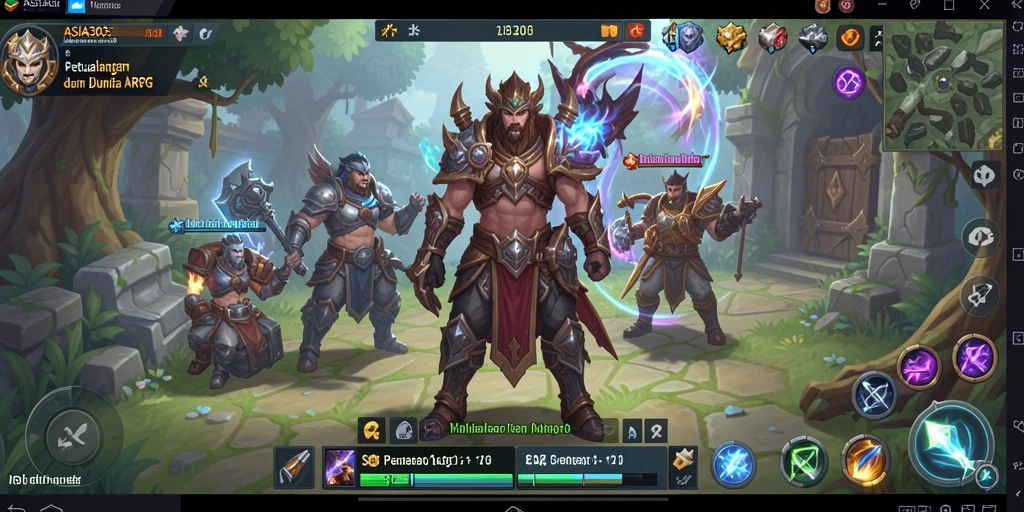 Tampilan gameplay ARPG yang seru dan mendebarkan di ASIA303.