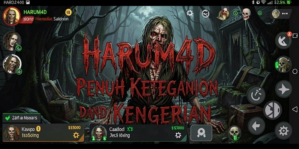 Tampilan gameplay <strong>HARUM4D</strong> yang mencekam dan penuh ketegangan.