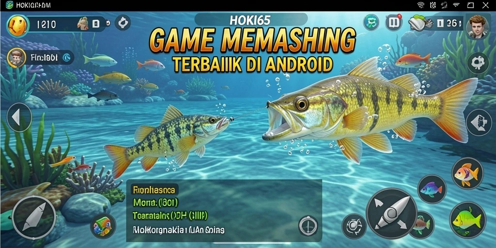 Gameplay HOKI65 dengan aksi memancing yang mendebarkan.