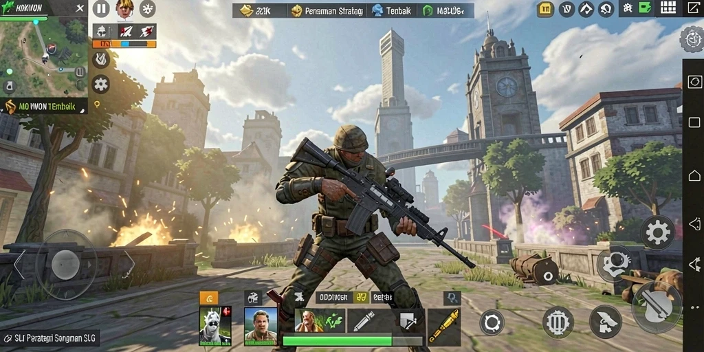 Tampilan gameplay HOKIWON dengan grafis menarik dan strategi yang mendebarkan.