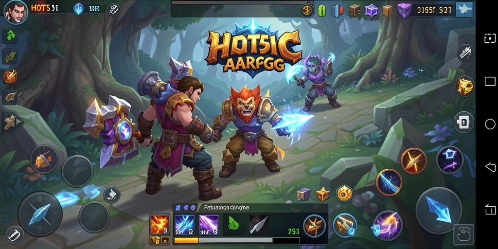 Tampilan gameplay seru dari HOT51 di dunia ARPG.