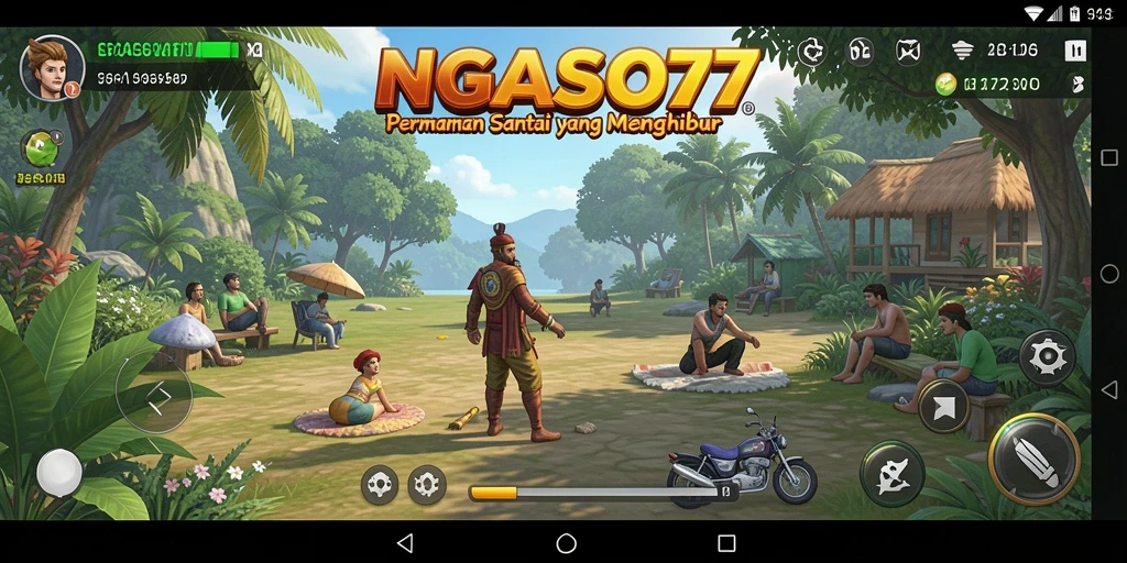 Tangkapan layar gameplay NGASO77 yang penuh warna dan interaktif.