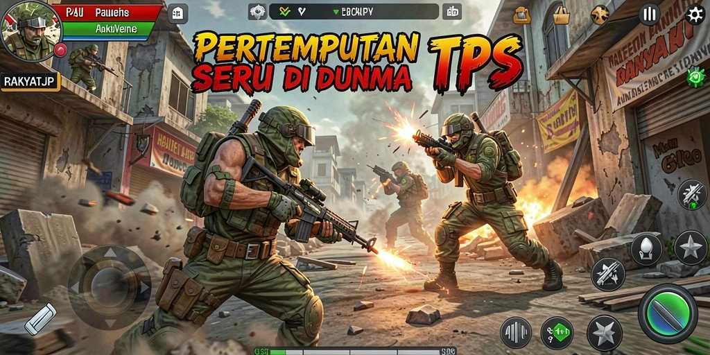 Screenshot gameplay RAKYATJP menampilkan pertempuran seru dan grafis memukau.