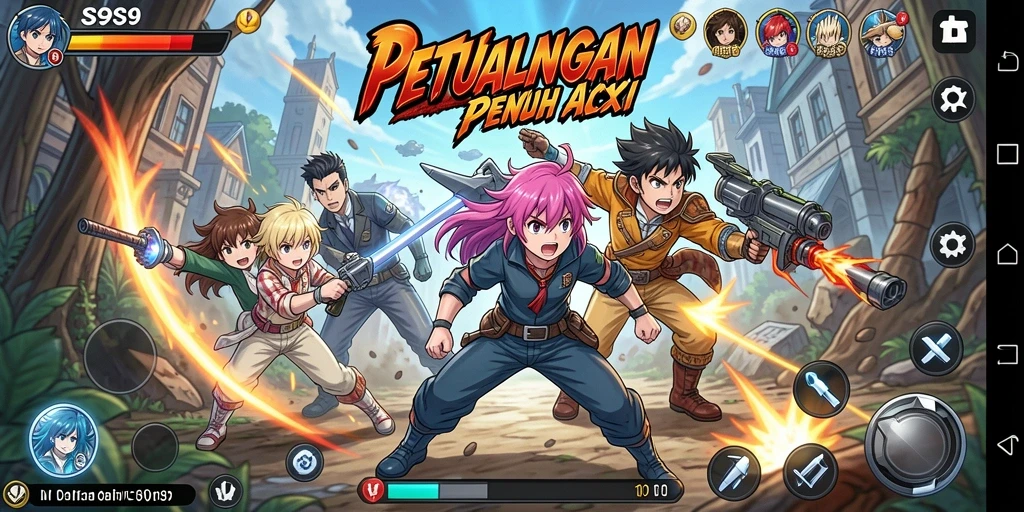 Tampilan gameplay S9S9 yang seru dan penuh aksi.