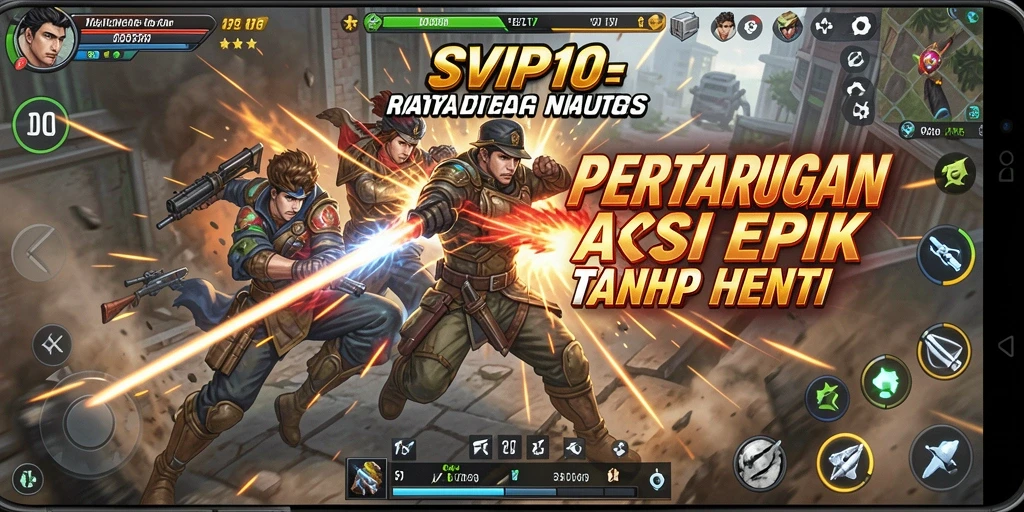 Screenshot menampilkan aksi mendebarkan dalam permainan SVIP10.