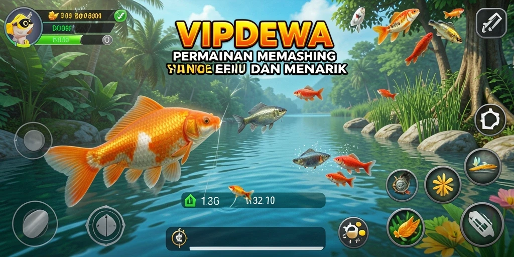 Gameplay menakjubkan di VIPDEWA dengan pengalaman memancing realistis.