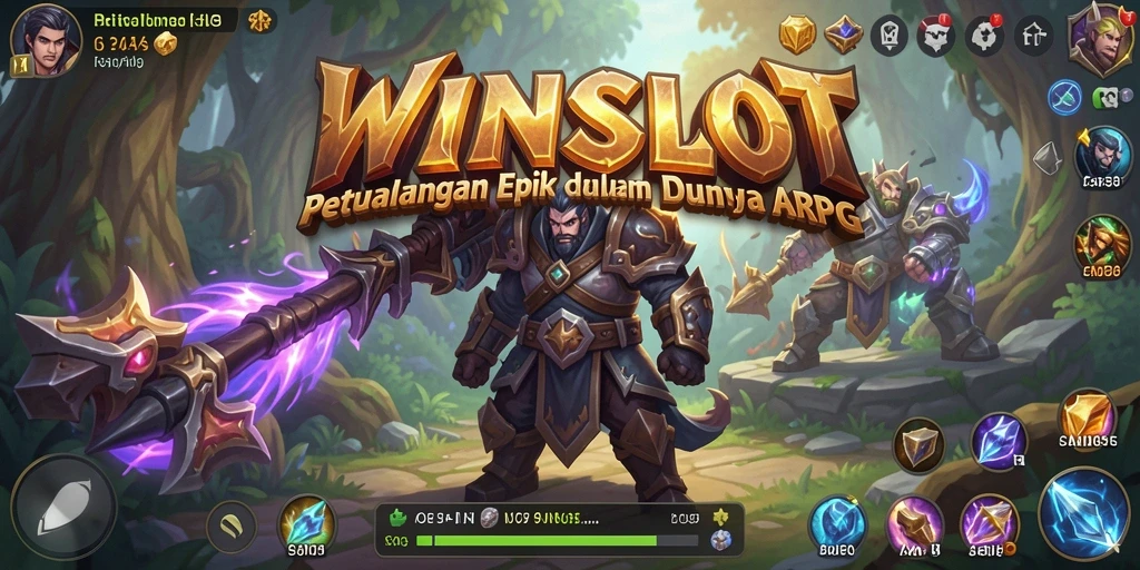 Screenshot WINSLOT menampilkan pertarungan ARPG yang mendebarkan.