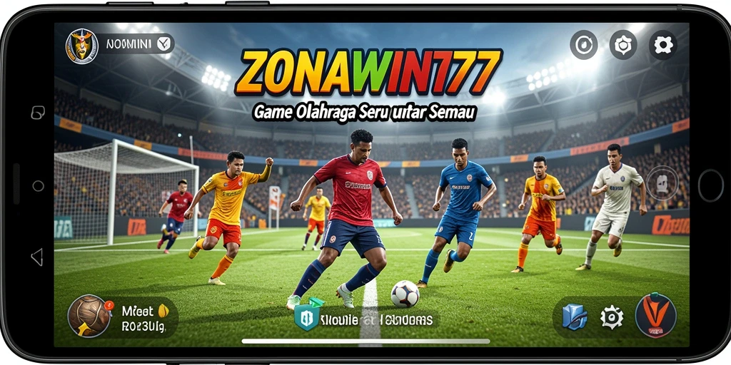Tampilan gameplay mendebarkan dari ZONAWIN777 dengan aksi olahraga yang intens.